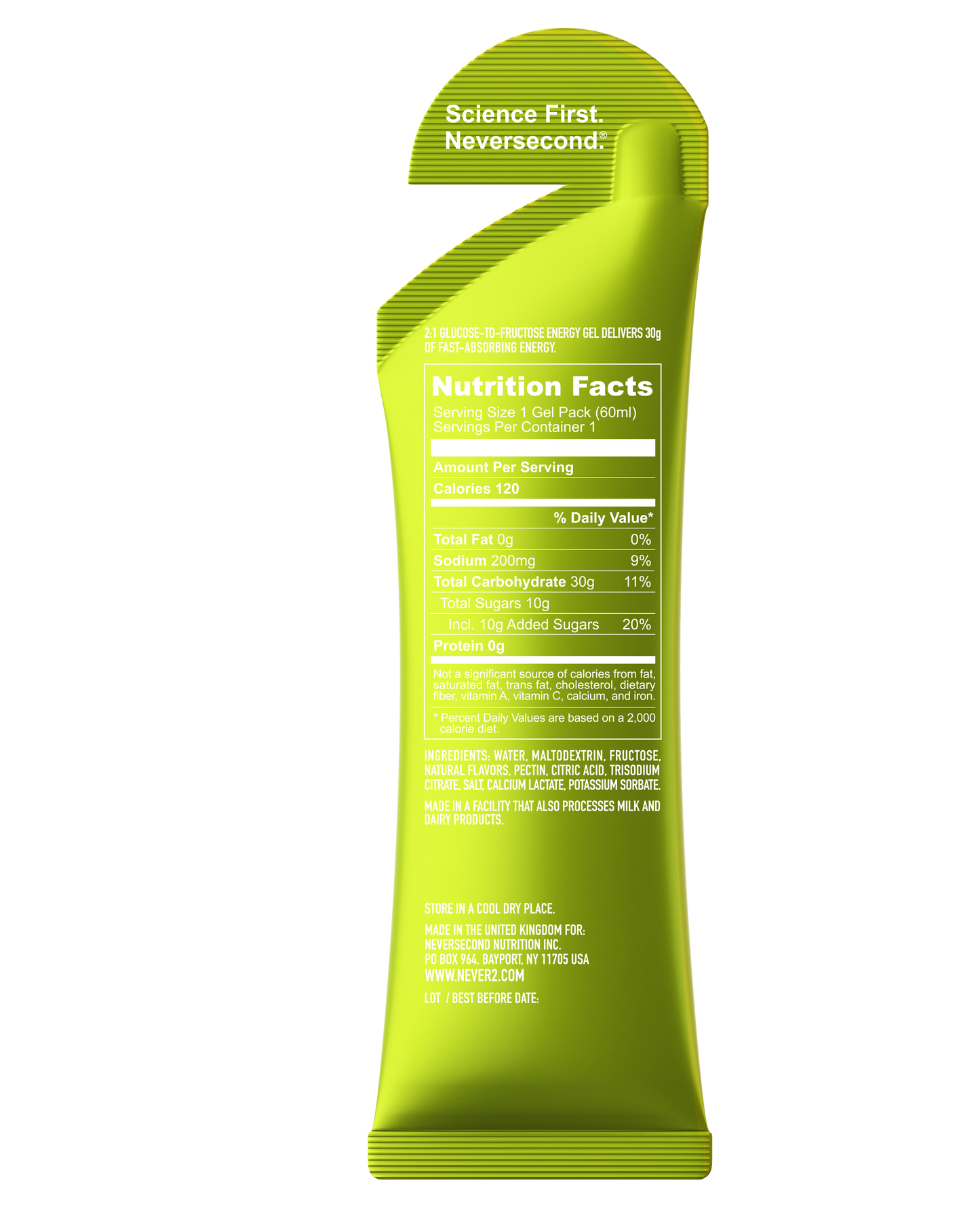 Neversecond C30 Energy Gel - Citrus