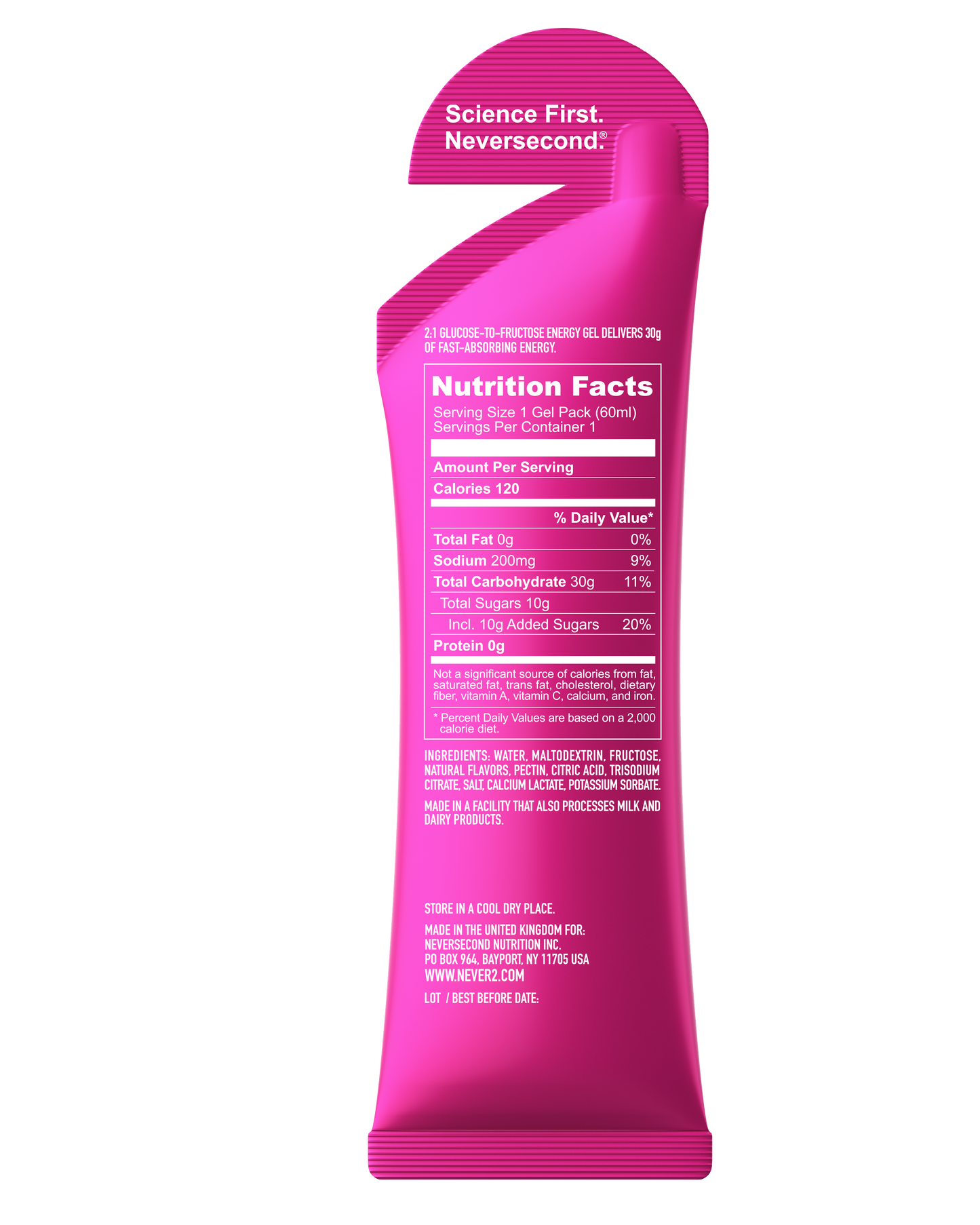 Neversecond C30 Energy Gel - Passion Fruit