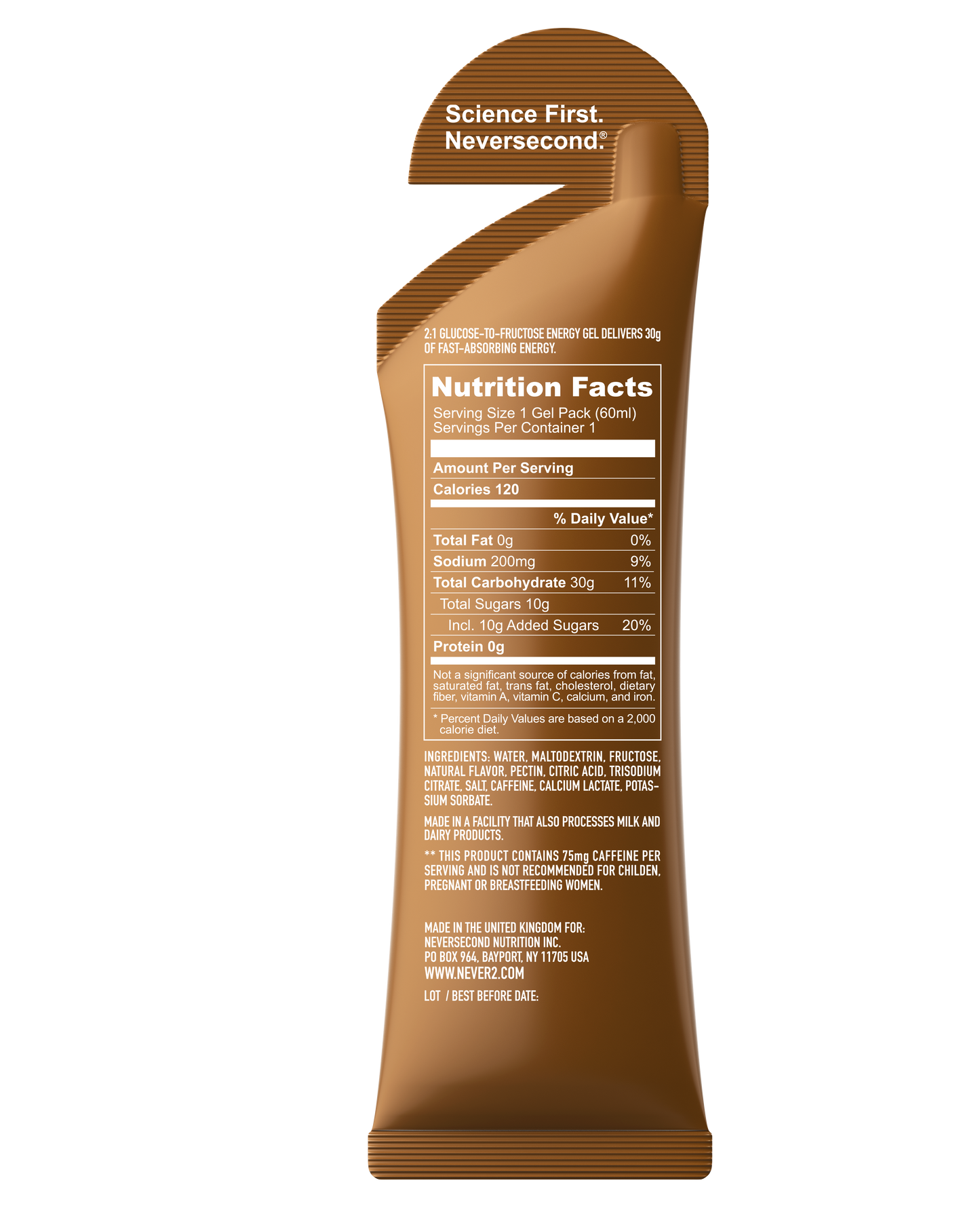 Neversecond C30+ Energy Gel - Cola Caffeine