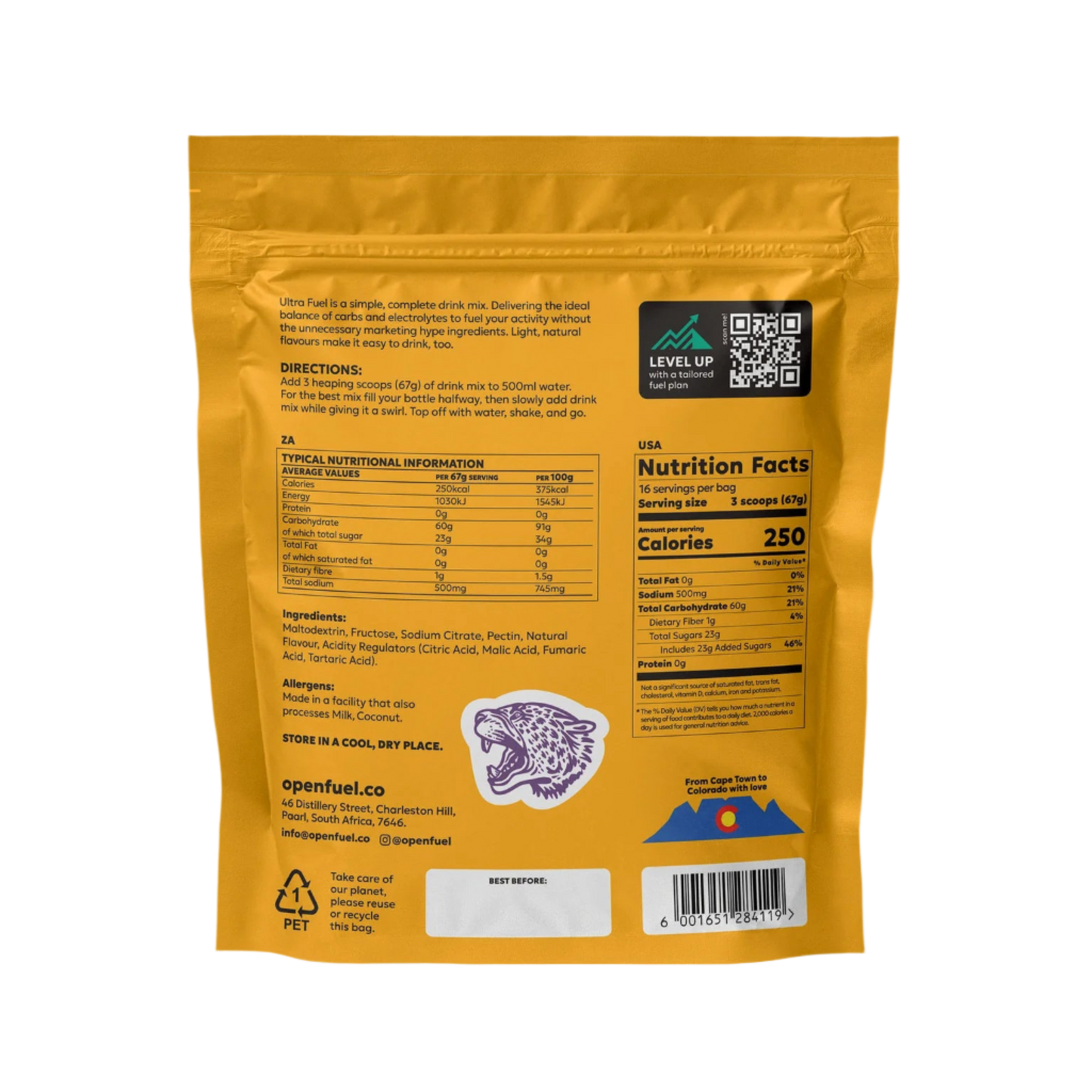 Ultra Fuel Passion Mango Tango 1kg bag